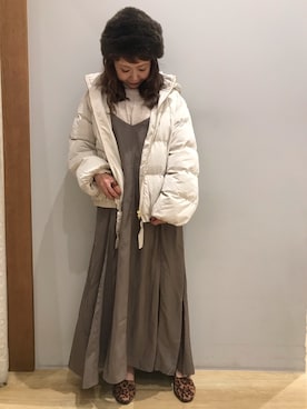 「ファー帽子」｜tomopuuさん（レディース・152cm）の秋コーディネート