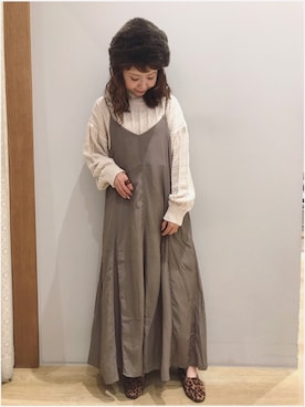 「ファー帽子」｜tomopuuさん（レディース・152cm）の秋コーディネート