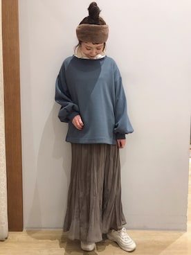 「ワッシャースカート」｜tomopuuさん（レディース・152cm）の秋コーディネート