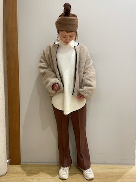 tomopuuさん（レディース・152cm）の冬コーディネート