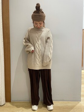 tomopuuさん（レディース・152cm）の冬コーディネート