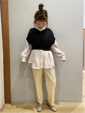 「SLURR（スラ―）のアイテム」を使った、tomopuuさん（レディース・152cm）の冬コーディネート