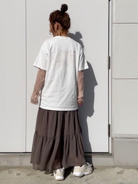 「SLURR（スラ―）のアイテム」を使った、tomopuuさん（レディース・152cm）の冬コーディネート