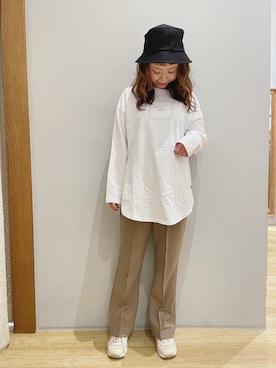 「Lee（リー）のアイテム（トップス）」を使った、tomopuuさん（レディース・152cm）の冬コーディネート