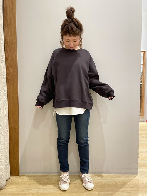 セール】ラウンドヘムレイヤードチュニック ＊（Tシャツ