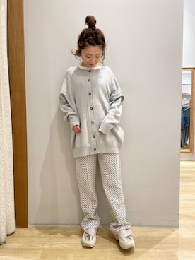 「幾何学柄」｜tomopuuさん（レディース・152cm）の春コーディネート