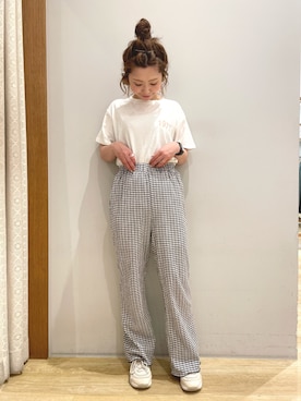 「SLURR（スラ―）のアイテム」を使った、tomopuuさん（レディース・152cm）の春コーディネート