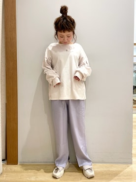 「SLURR（スラ―）のアイテム」を使った、tomopuuさん（レディース・152cm）の春コーディネート