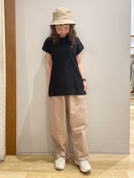 「Lee（リー）のアイテム（Tシャツ/カットソー）」を使った、tomopuuさん（レディース・152cm）の春コーディネート