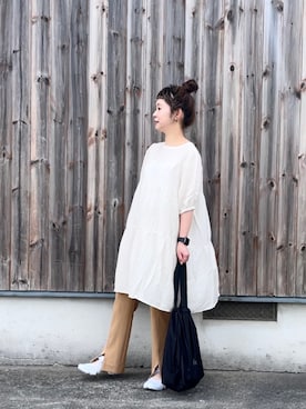 「koe（コエ）のアイテム」を使った、tomopuuさん（レディース・152cm）の春コーディネート