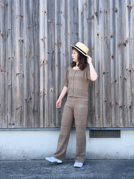 「SLURR（スラ―）のアイテム」を使った、tomopuuさん（レディース・152cm）の春コーディネート