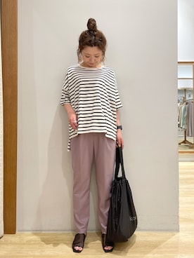 「koe（コエ）のアイテム（バッグ）」を使った、tomopuuさん（レディース・152cm）の夏コーディネート