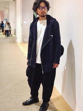 「CABANE de ZUCCa（カバンドズッカ）のアイテム（バッグ）」を使った、ましゃしさん（メンズ・174cm）の春コーディネート