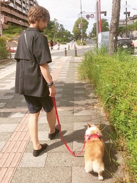 「BASISBROEK（バシスブルック）のアイテム（トップス）」を使った、ましゃしさん（メンズ・174cm）の春コーディネート