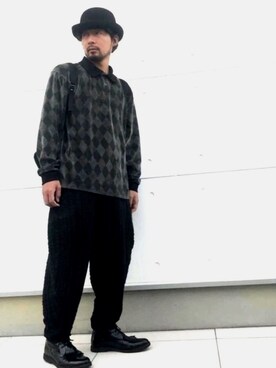 「CABANE de ZUCCa（カバンドズッカ）のアイテム（バッグ）」を使った、ましゃしさん（メンズ・174cm）の春コーディネート