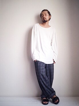 「オールバック」｜「アイテム（その他）」を使った、ましゃしさん（メンズ・174cm）の夏コーディネート