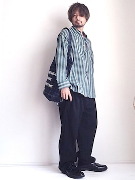 「tree cafe」｜ましゃしさん（メンズ・174cm）の夏コーディネート
