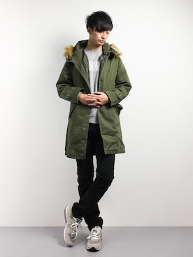 「SEVENDAYS=SUNDAY（セブンデイズサンデイ）のアイテム（ジャケット/アウター）」を使った、RENさん（メンズ・176cm）の冬コーディネート
