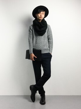 RENさん（メンズ・176cm）の冬コーディネート