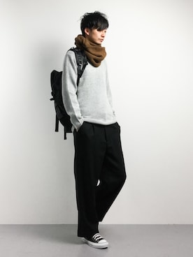 「URBAN RESEARCH Sonny Label（アーバンリサーチサニーレーベル）のアイテム（バッグ）」を使った、RENさん（メンズ・176cm）の冬コーディネート