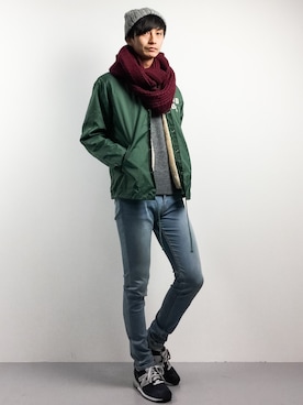RENさん（メンズ・176cm）の冬コーディネート