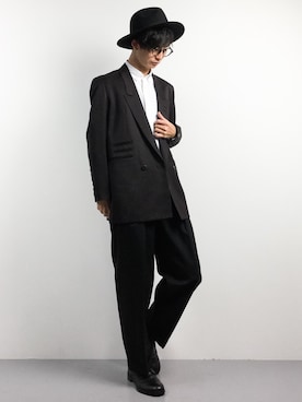 「SHAREEF（シャリーフ）のアイテム（ジャケット/アウター）」を使った、RENさん（メンズ・176cm）の冬コーディネート