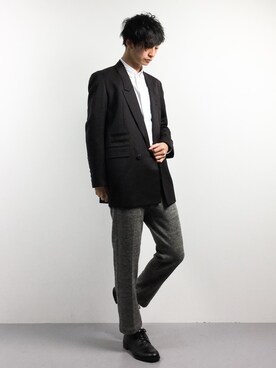 「SHAREEF（シャリーフ）のアイテム（ジャケット/アウター）」を使った、RENさん（メンズ・176cm）の冬コーディネート