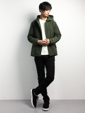 「Burner（バーナー）のアイテム（パンツ）」を使った、RENさん（メンズ・176cm）の冬コーディネート