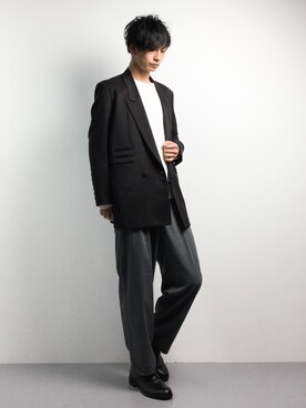 「SHAREEF（シャリーフ）のアイテム（ジャケット/アウター）」を使った、RENさん（メンズ・176cm）の冬コーディネート
