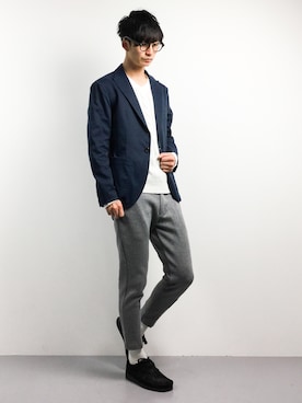 「417 EDIFICE（フォーワンセブンエディフィス）のアイテム（その他シューズ）」を使った、RENさん（メンズ・176cm）の冬コーディネート