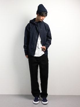 「MONKEY TIME（モンキータイム）のアイテム（ブルゾン）」を使った、RENさん（メンズ・176cm）の冬コーディネート