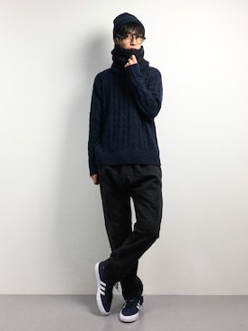 「DETAILS（ディテールズ）のアイテム」を使った、RENさん（メンズ・176cm）の冬コーディネート