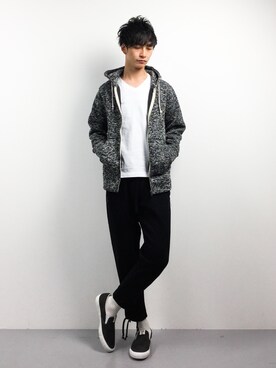 「Burner（バーナー）のアイテム（トップス）」を使った、RENさん（メンズ・176cm）の冬コーディネート