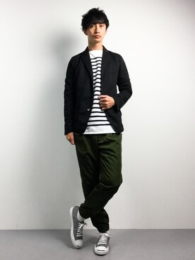 「A.S.M（エーエスエム）のアイテム（ジャケット/アウター）」を使った、RENさん（メンズ・176cm）の春コーディネート