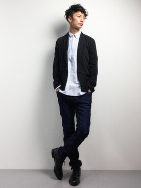 「jiggys shop（ジギーズショップ）のアイテム（テーラードジャケット）」を使った、RENさん（メンズ・176cm）の春コーディネート