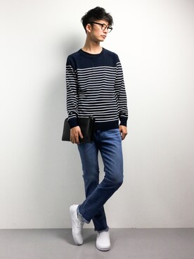 「SHIPS JET BLUE（シップスジェットブルー）のアイテム（バッグ）」を使った、RENさん（メンズ・176cm）の春コーディネート