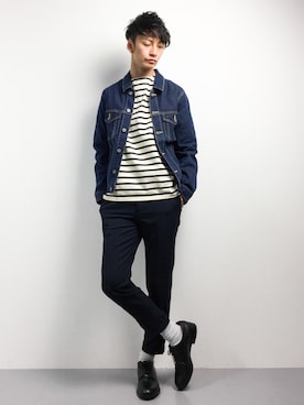 「NAVAL（ナバル）のアイテム（ジャケット/アウター）」を使った、RENさん（メンズ・176cm）の春コーディネート