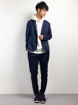 「Burner（バーナー）のアイテム（トップス）」を使った、RENさん（メンズ・176cm）の春コーディネート