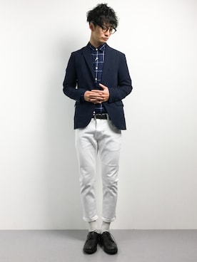 「Burner（バーナー）のアイテム（パンツ）」を使った、RENさん（メンズ・176cm）の春コーディネート