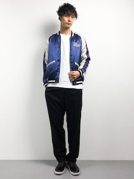 「Subciety（サブサエティ）のアイテム（ブルゾン）」を使った、RENさん（メンズ・176cm）の春コーディネート