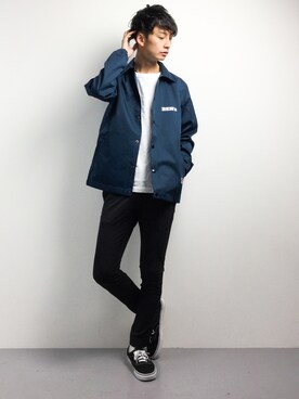 「BEN DAVIS NAVAL ORIGINAL（ベンデイビス ナバル オリジナル）のアイテム」を使った、RENさん（メンズ・176cm）の春コーディネート