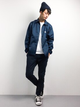 「BEN DAVIS NAVAL ORIGINAL（ベンデイビス ナバル オリジナル）のアイテム」を使った、RENさん（メンズ・176cm）の春コーディネート