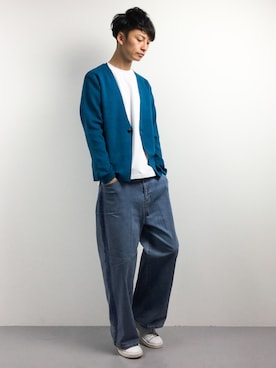 「BLISS POINT（ブリスポイント）のアイテム」を使った、RENさん（メンズ・176cm）の春コーディネート