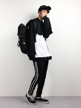 「L.H.P（エルエイチピー）のアイテム（バッグ）」を使った、RENさん（メンズ・176cm）の春コーディネート