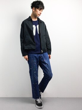 「SHIPS JET BLUE（シップスジェットブルー）のアイテム（Tシャツ/カットソー）」を使った、RENさん（メンズ・176cm）の春コーディネート