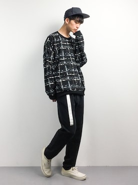 「Steven Alan（スティーブンアラン）のアイテム（帽子）」を使った、RENさん（メンズ・176cm）の春コーディネート