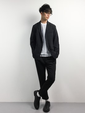 「MACKINTOSH PHILOSOPHY（ﾏｯｷﾝﾄｯｼｭ ﾌｨﾛｿﾌｨｰ）のアイテム」を使った、RENさん（メンズ・176cm）の春コーディネート