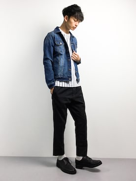 「MACKINTOSH PHILOSOPHY（ﾏｯｷﾝﾄｯｼｭ ﾌｨﾛｿﾌｨｰ）のアイテム」を使った、RENさん（メンズ・176cm）の春コーディネート