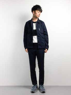 「SHIPS JET BLUE（シップスジェットブルー）のアイテム（Tシャツ/カットソー）」を使った、RENさん（メンズ・176cm）の春コーディネート