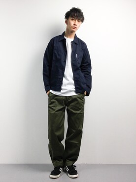 「CHEVRE（シェーブル）のアイテム」を使った、RENさん（メンズ・176cm）の春コーディネート